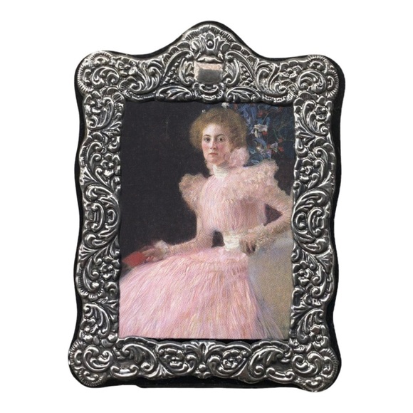 Silver Leaf Picture Frame with Gustav Klimt Print - Picture 2 of 16